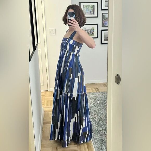 Plan C Rhythm Maxi Dress Blue Size 34 US XS - Picture 12 of 12